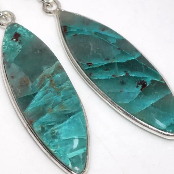 Rare Quantum Quattro gemstone earrings - Picture 2 of 2